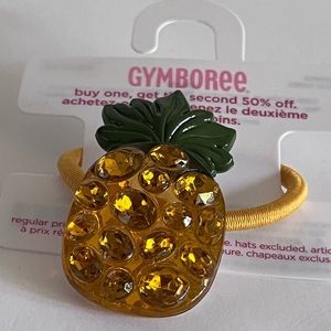 Rhinestone pineapple ponytail holder. Unique hair accessories new with tag. 2009